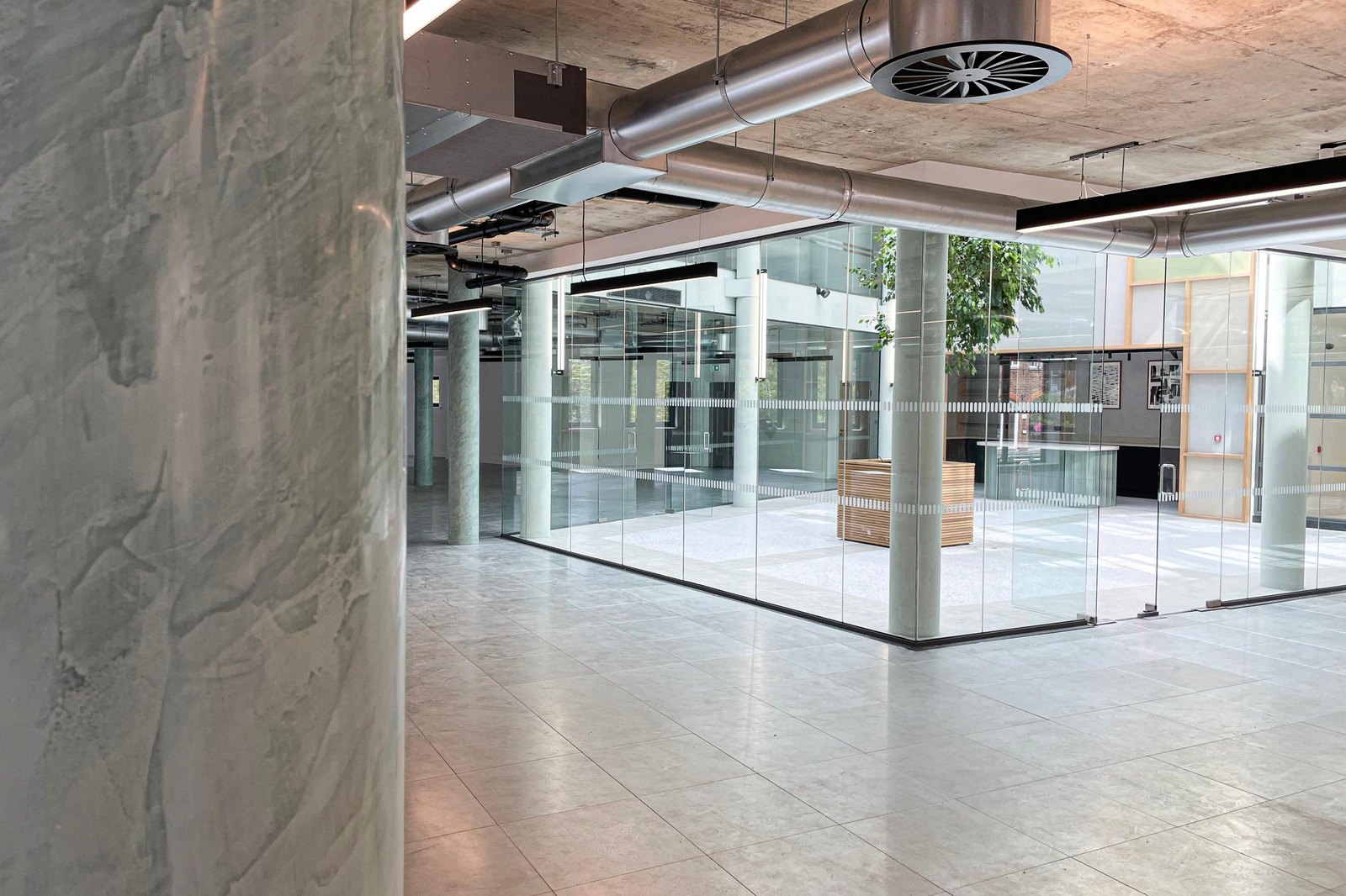 Commercial building interior