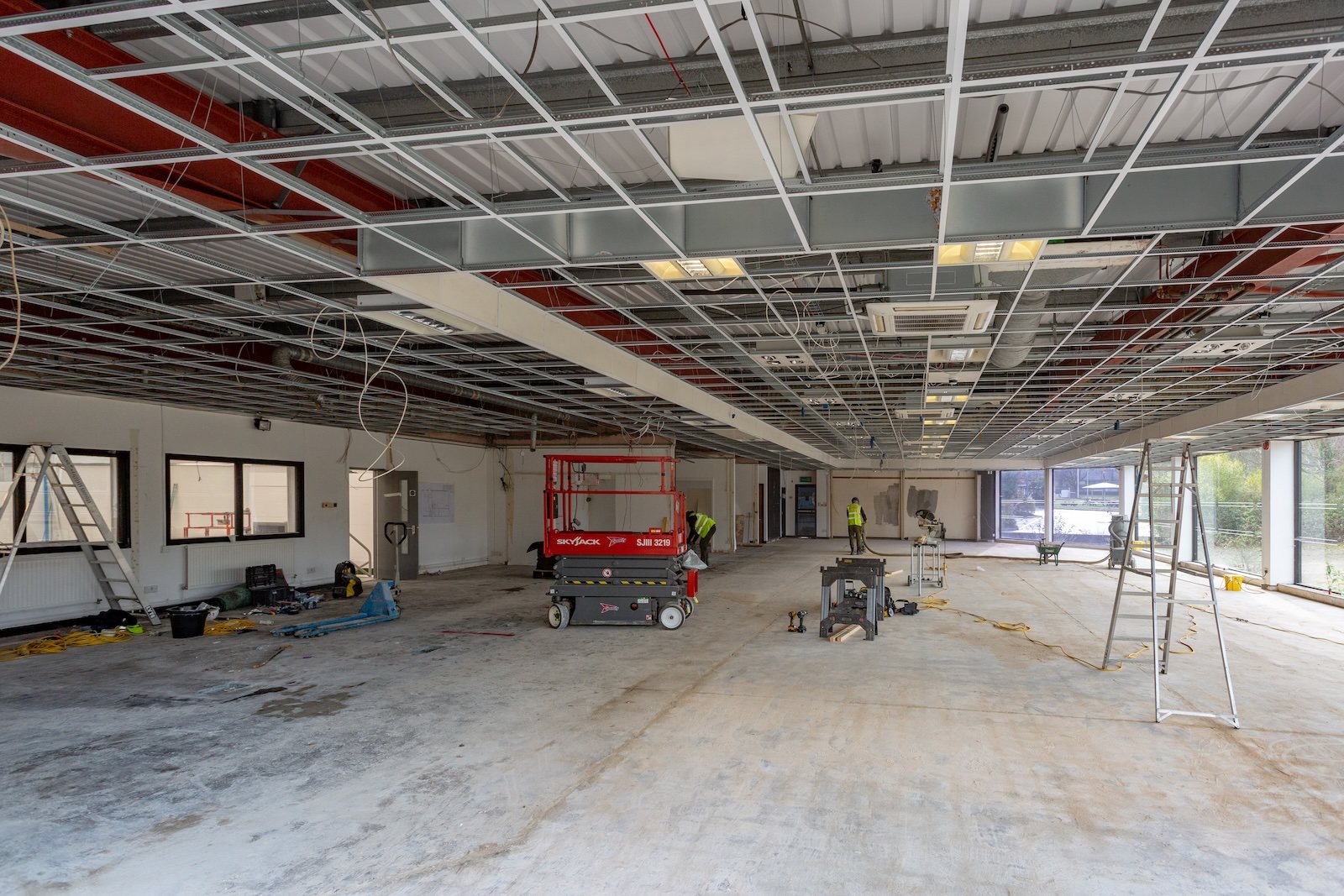 Commercial fit-out in progress